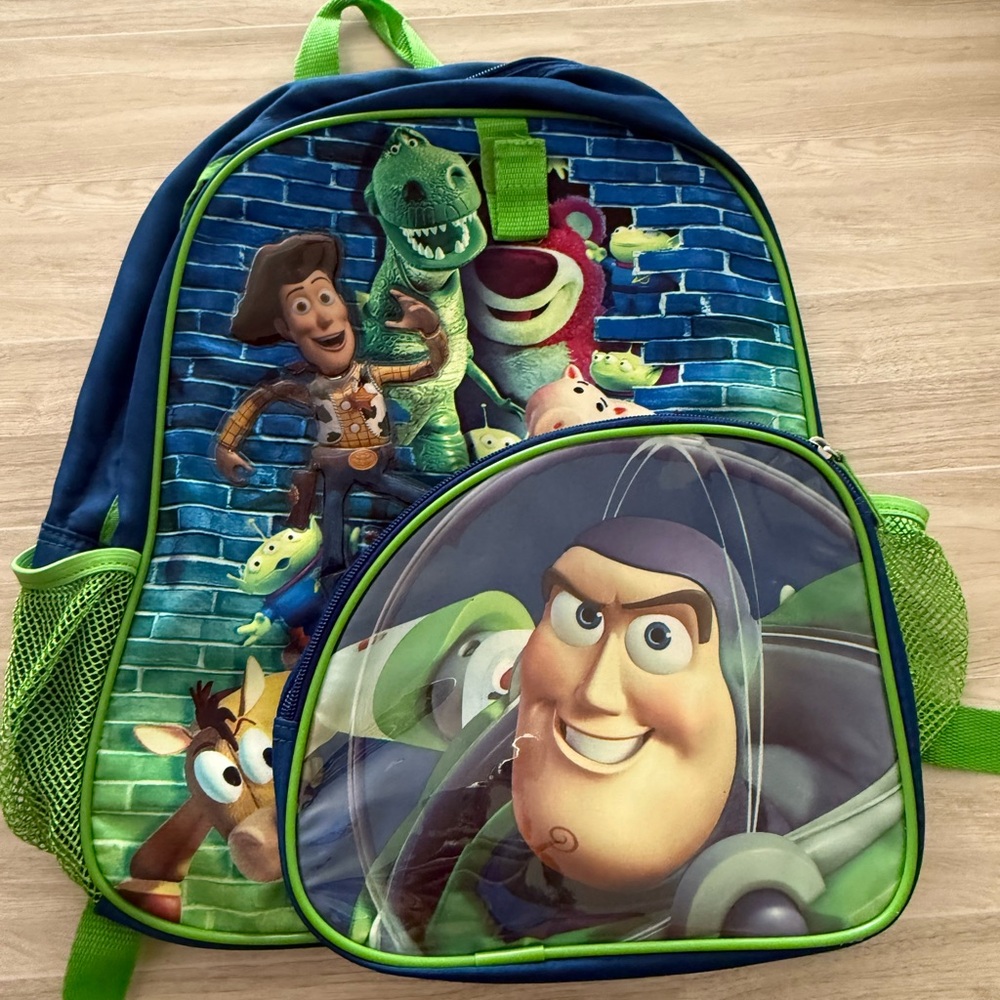 Disney Toy Story Kids Backpack - Blue and Green